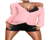 Pink sweater + Skirt