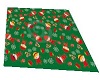 green xmas rug with kids