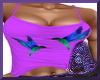 Purple Tee W/Hummingbird