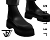 ♛Jiwon Blk Boots