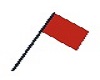 *PFE RED L/H held flag