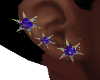 Sapphire Star Earrings