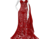 red long gown