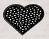 White dot heart frame