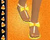 Candy Corn Sandals