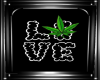 Love Weed Frame Decor