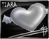 +R+ Silver Heart T