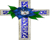 HW: Blue Flower Cross