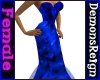 Blue Flame FishTail Gown