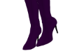 Dk Purple Thigh Boots