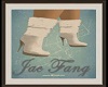 JF FUR BOOTS SUEDE WHITE