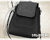 Leather Black Backpack