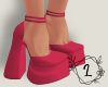 L. Delfi heels pink