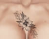 e. flower chest tattoo