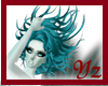 mermaid  blue hair