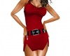 Belted Dress Red