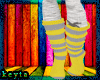 |K|wacky socks *yellow*