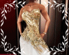 M/Sexy Dress Gold-White