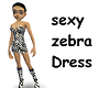 sexy  zebra Dress