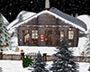 christmas snow cabin