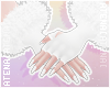 ❄ Santa Gloves White