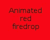 Animated red firedrop