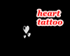 ✘ Black heart tattoo