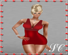 SC BF DRESS SHARY RED