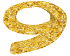 sparkly gold 9