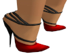 Red Daisy Heels