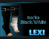 Socks Black/white