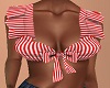 FG~ Candy Stripe Top Red