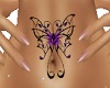 belly butterfly tattoo2