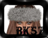 *BK*Fur Grey Headband