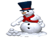 Snowman Flash Sticker