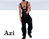 Plaid n Blk Mens Overall
