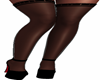 PC Black heels /stocking
