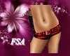 FSA RED LEATHER SHORTS