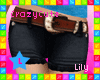 !Lily- HaterShorts Blk