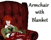 Armchair with Blanket
