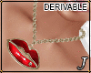 Jewel* Lips Necklace