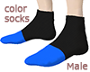:G: color socks male b