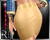 Sexy gold skirt