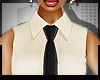 Ivory Shirt & Black Tie