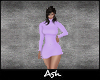 Ash. Lilac Sweater Dress