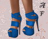 (AF) Blue Heeled Sandals