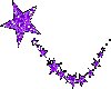 shooting purple star