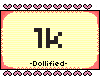 |D| 1k Support Sticker