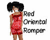 Red Oriental Romper