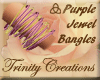 ∆ Purple Jewel Bangles